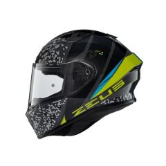 Zeus ZS-826 BK23 Yellow Kapalı Kask (Pinlock Dahil)