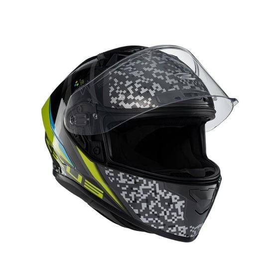 Zeus ZS-826 BK23 Yellow Kapalı Kask (Pinlock Dahil)