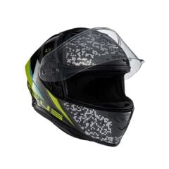 Zeus ZS-826 BK23 Yellow Kapalı Kask (Pinlock Dahil)