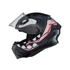 Zeus ZS-826 BK12 Gray Kapalı Kask (Pinlock Dahil)