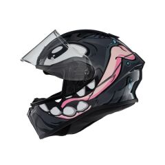Zeus ZS-826 BK12 Gray Kapalı Kask (Pinlock Dahil)