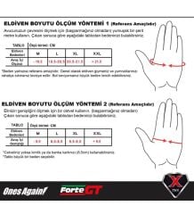 FORTE GT RS1903D Siyah Parmaksız Motosiklet Korumalı Eldiven