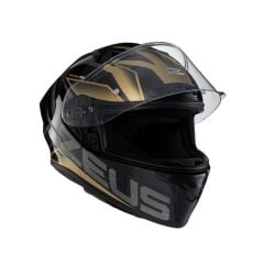 Zeus ZS-826 BK3 Gold Kapalı Kask (Pinlock Dahil)