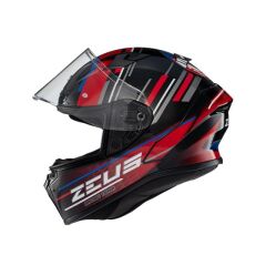 Zeus ZS-826 BK15 Red Kapalı Kask (Pinlock Dahil)