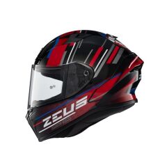Zeus ZS-826 BK15 Red Kapalı Kask (Pinlock Dahil)