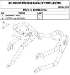 Motor Koruma Demiri 250SR CFMOTO 2023-2024 Uyumlu