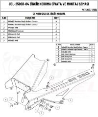 Zincir Koruma 250SR CFMOTO 2023-2024 Uyumlu