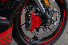 Kırmızı Kaliper Koruma Demiri 450SR CFMOTO 2023-2024 Uyumlu