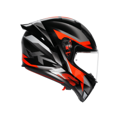 Agv K1 S Fastlap Black Grey Red Kapalı Kask