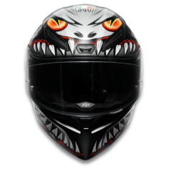 Agv K1 S E2206 Lyzard Matt Black Grey Red Kapalı Motosiklet Kaskı