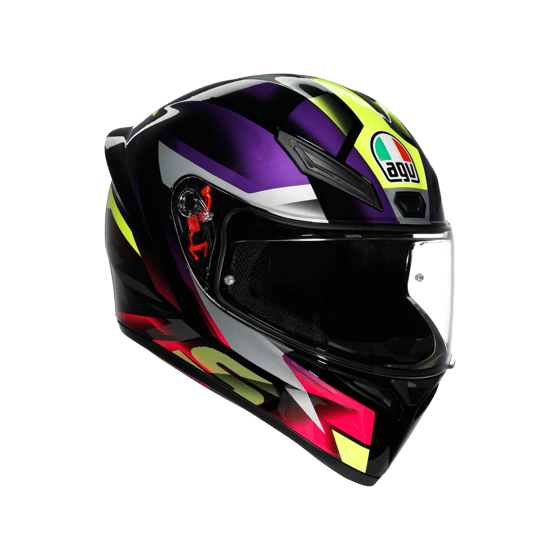 Agv K1 S Fastlap Black Purple Pink Kapalı Kask