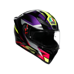 Agv K1 S Fastlap Black Purple Pink Kapalı Kask