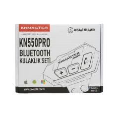 Knmaster KN550 PRO 2. Nesil Motosiklet Kask Intercom Bluetooth İnterkom Kulaklık Seti