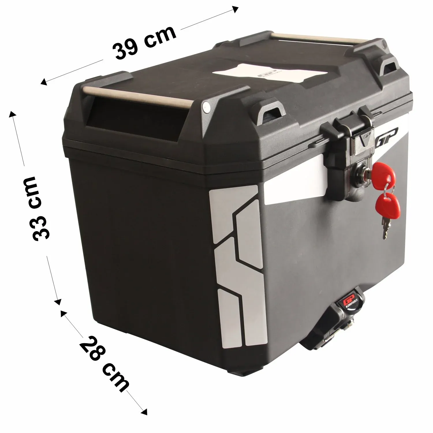 Universal 33 lt Plastik Motosiklet Çantası Siyah - GP Kompozit