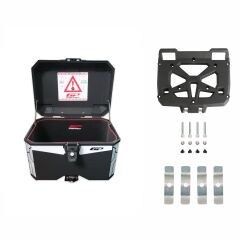 Universal 45 lt Plastik Motosiklet Çantası Siyah - GP Kompozit