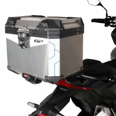 Universal 37 lt Alüminyum Motosiklet Çantası Gri - GP Kompozit
