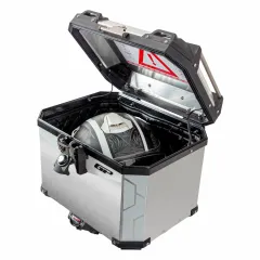 Universal 37 lt Alüminyum Motosiklet Çantası Gri - GP Kompozit