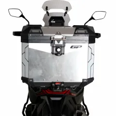 Universal 37 lt Alüminyum Motosiklet Çantası Gri - GP Kompozit