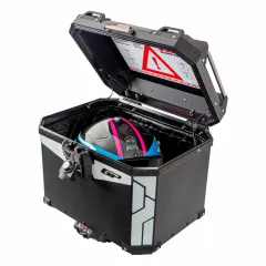 Universal 37 lt Alüminyum Motosiklet Çantası Siyah - GP Kompozit