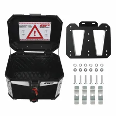 Universal 37 lt Alüminyum Motosiklet Çantası Siyah - GP Kompozit