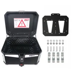 Universal 45 lt Alüminyum Motosiklet Çantası Siyah - GP Kompozit