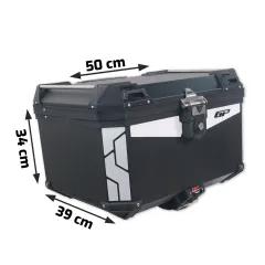 Universal 45 lt Alüminyum Motosiklet Çantası Siyah - GP Kompozit