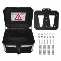 Universal 57 lt Alüminyum Motosiklet Çantası Siyah - GP Kompozit