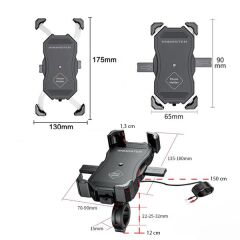 Knmaster TT-450WU Titreşim Engelleyici Kablosuz Şarj Özellikli Telefon Tutucu